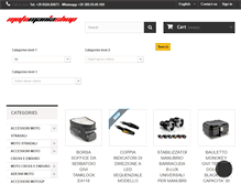 Tablet Screenshot of motomaniashop.com